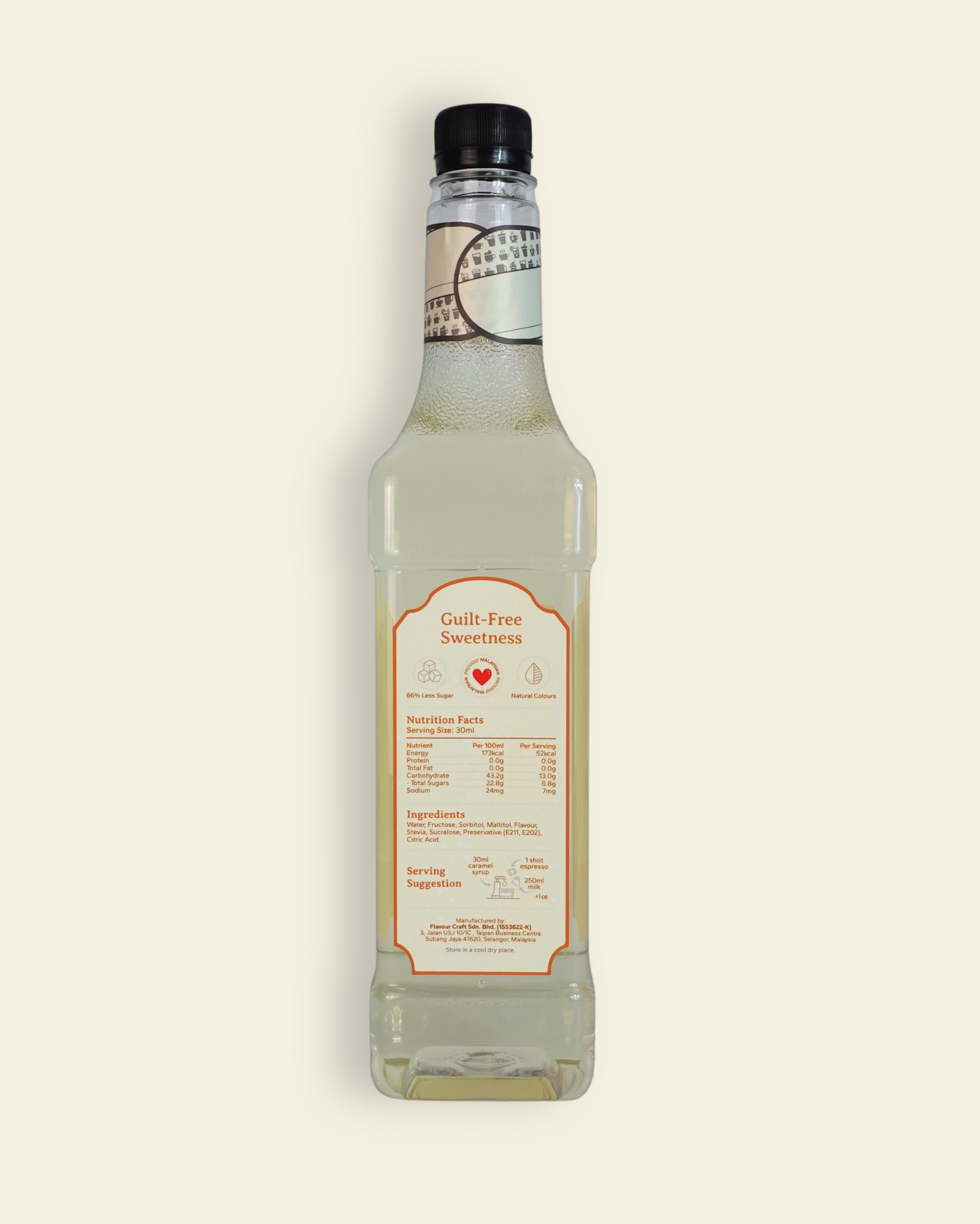 Caramel Flavored Syrup (Sleek Sugar)