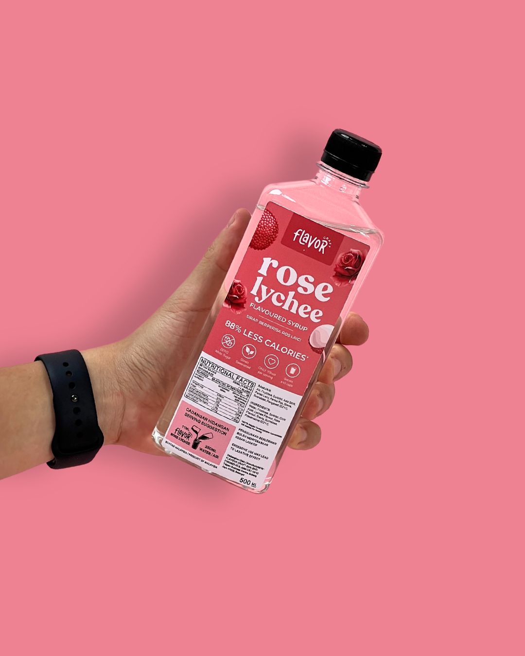 Rose Lychee Flavored Syrup