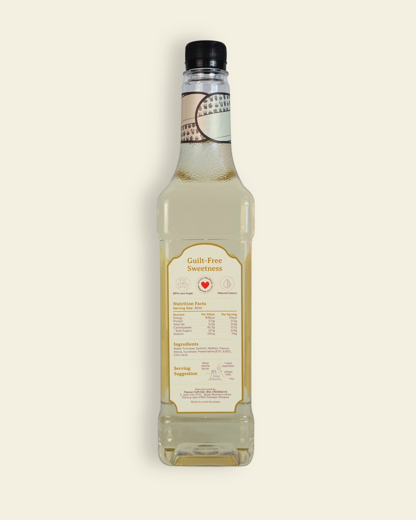 Vanilla Flavored Syrup (Sleek Sugar)